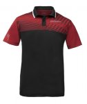 DONIC "Polo-Shirt Makro" (Red/Black) Clearance