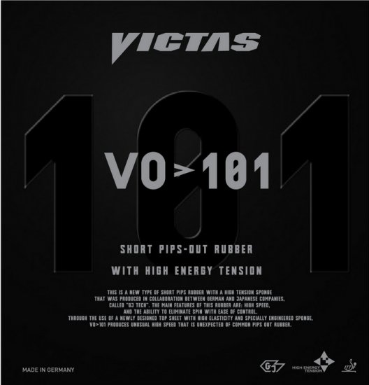 Victas VO>101 - new FAST short pimple (made in Germany) - Click Image to Close