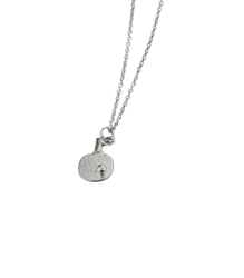 Necklace Small Bat Silver colour - Click Image to Close