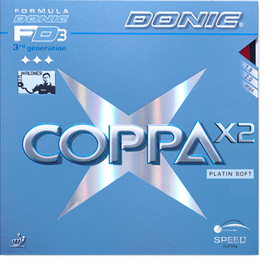 Donic Coppa X2 Platin Soft - 3rd Generation! - Click Image to Close
