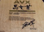 Avalox Ma Wenge C555 - design for Chinese Nat Player (penhold)
