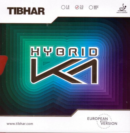 Tibhar Hybrid K1 - tacky Tensor rubber! - Click Image to Close