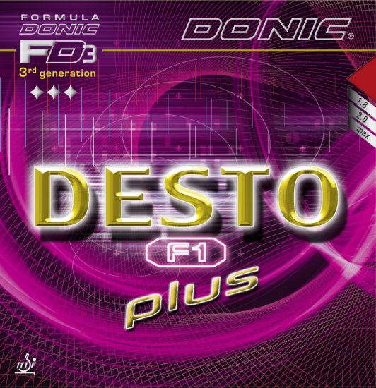 Donic Desto F1 plus - it's back and it's better! - Click Image to Close
