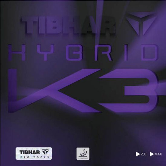 Tibhar Hybrid K3 - Tacky Pro rubber - Click Image to Close