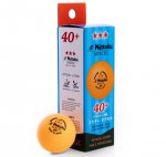 Nittaku 3-Star Nexcel 40+mm Orange Balls - box/3 ITTF approved