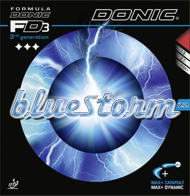 DONIC BlueStorm Z2 - ultra thin topsheet for max power & spin! - Click Image to Close